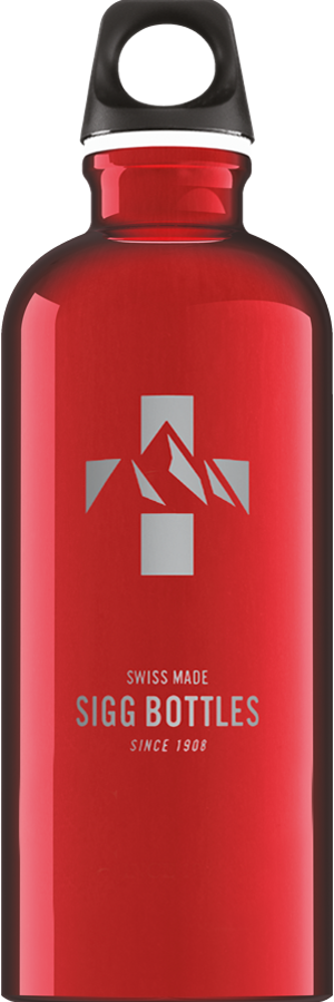 Water Bottle Mountain Red 0.6 L