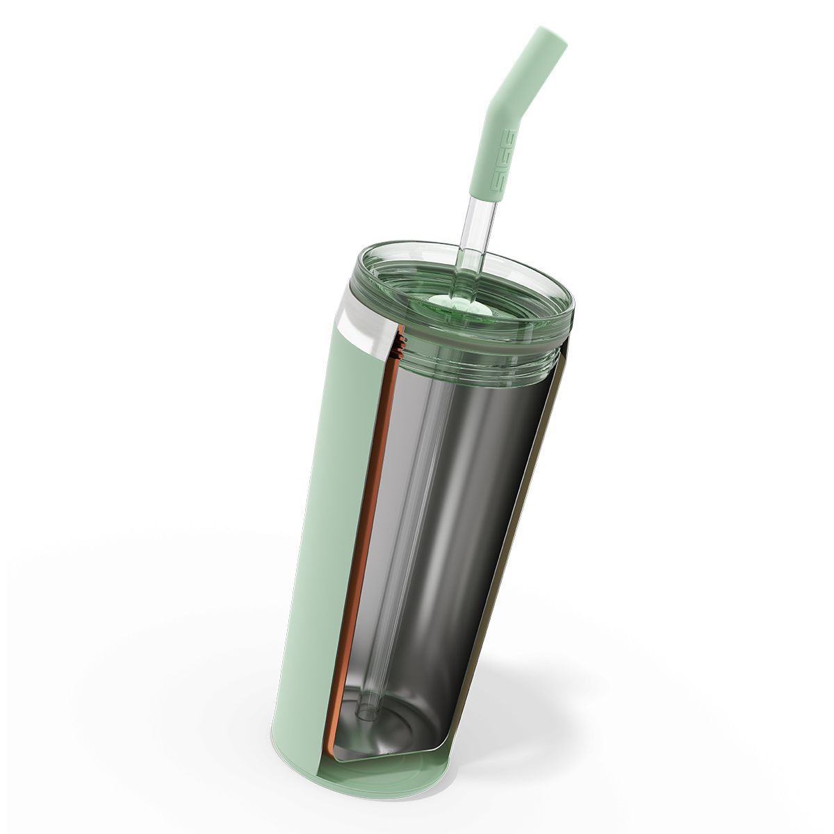 Travel Mug Helia Milky Green 0.6 L